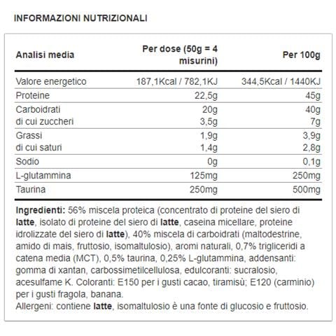 Profi Mass 2500g Fragola - Foto 1
