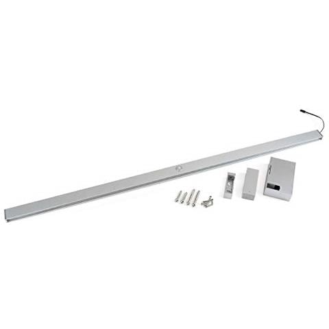 Luci Led Per Armadio O Cabina Armadio, Asta Appendiabiti Con Luce Led Ricaricabile E Sensore Di Movimento, Alluminio Anodizzato Opaco, L 558-708mm - Foto 5