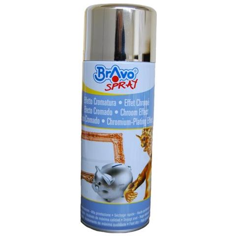 Smalto Spray Acrilico Rapida Essicazione Oro Specchiante Effetto Metallo Prezioso 400 Ml Bravo - Foto 1