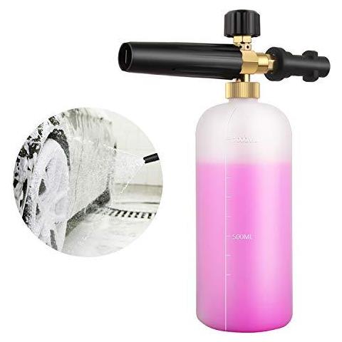 Regolabile Bottiglia Di Schiuma Cannone 1 Litro Neve Schiuma Lance Dispenser Di Sapone Ugello Karcher K Series K2 K3 K4 K5 K6 K7 Idropulitrice - Foto 1