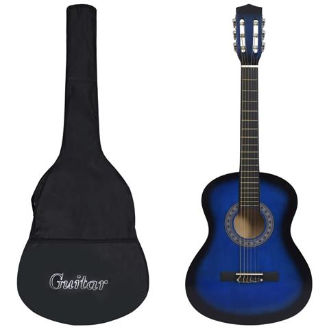 Chitarra Classica Per Principianti Con Custodia Blu 3/4 36"" - Foto 1