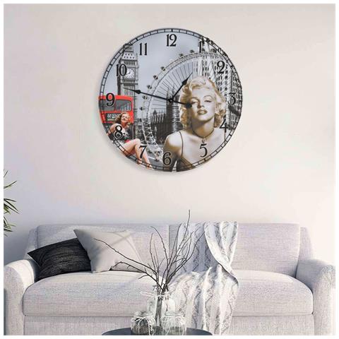 Orologio da Parete Vintage Marilyn Monroe 60 cm - Foto 4