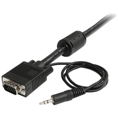 Cavo coassiale estensione video VGA monitor ad alta risoluzione 10 m con audio HD15 M / M - Foto 2