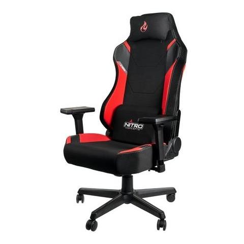 X1000 Sedia Da Gaming Per Pc Sedia Tappezzata Nero, Rosso - Foto 2