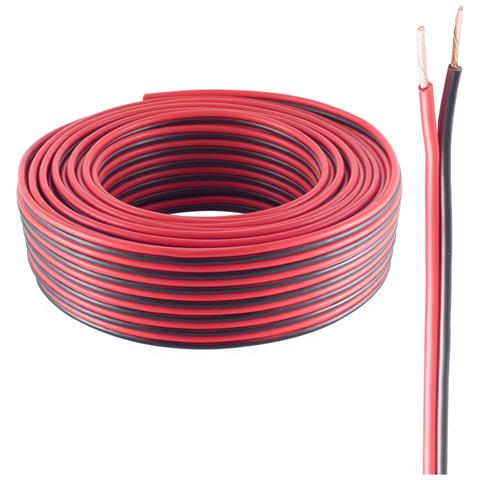 BS06-24505 cavo audio 50 m Nero, Rosso - Foto 1