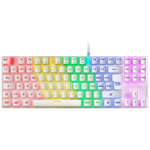 Tastiera Gaming USB Meccanica MK80 Retroilluminata Colore Bianco (Layout Italiano) - Foto 1