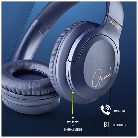 Cuffie a Padiglione Artica Greed con Bluetooth Colore Blu - Foto 2