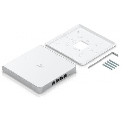 U6-enterprise-iw - Wall-plate Tri-band Wi-fi 6e Access Point, 1x Data-in: Gbe Rj45 Port, 4x Data-out: Gbe Rj4 - Foto 1