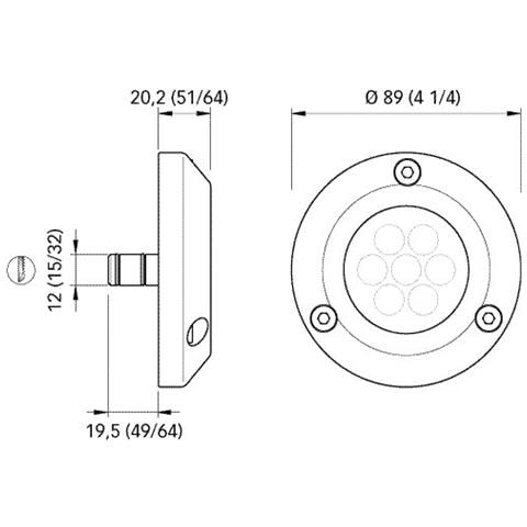 Luce Subacquea A Led Blu - Foto 2