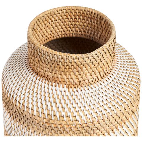 Rattan Vaso Decorativo 36 Beige Renun - Foto 2