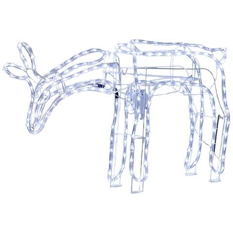 Decorazione Animata Da Esterno Capriolo Con Led Bianco 53 Cm Kristnes - Foto 7