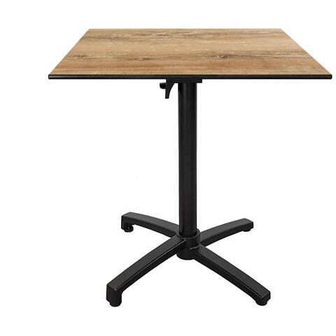 Tavolo Da Terrazza Pieghevole In Legno Vintage Compact Hpl 70 X 70 - Foto 1