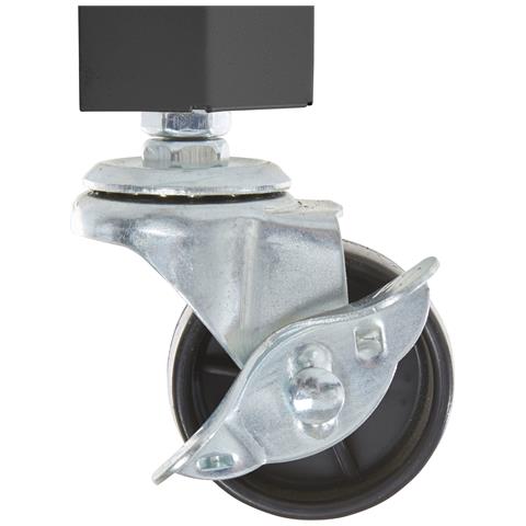 Safari Tavolino Con 1 Ripiano In Metallo Nero - Foto 3