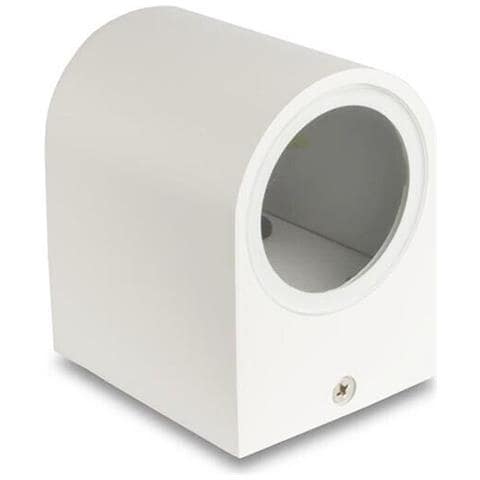 Applique A Parete Per Interno Esterno Ip65 Porta Faretto Gu10 Bianco - Foto 2