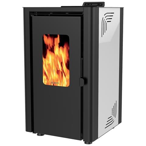 Stufa A Pellet Di Legno Bianco Da 6,1kw - Orphee 6 Blanc - Foto 1