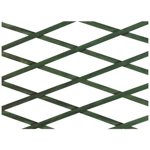 Traliccio Estensibile In Legno Per Piante Rampicanti Recinzione Giardino Balcone 100x200 Verde - Foto 1