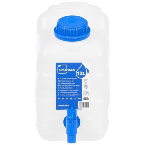 Contenitore Acqua Con Rubinetto Trasparente 10 L In Plastica - Foto 2
