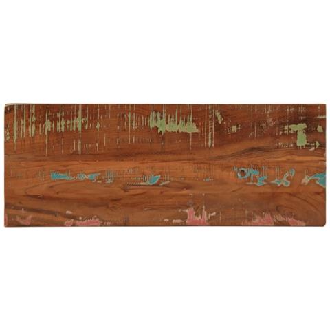 Piano Tavolo 70x20x3,8 Cm Rettangolare In Massello Di Recupero - Foto 1