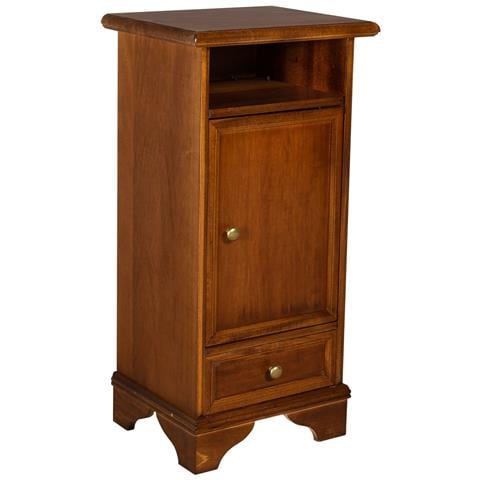 Mobile Multiuso Maria - Marrone - Legno - 36x29x75 Cm - Foto 1