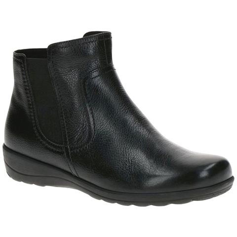 Black Casual Closed Booties Stivaletti Pelle Scarpe Donna Nero Eu 39, 9-25495-43-019 - Foto 1