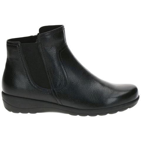 Black Casual Closed Booties Stivaletti Pelle Scarpe Donna Nero Eu 39, 9-25495-43-019 - Foto 2