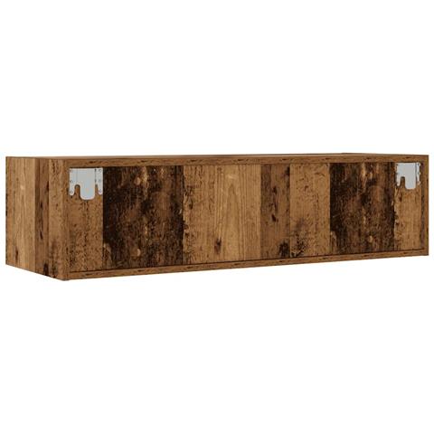 Mobile Porta TV con Luci LED Legno Vecchio 100X35,5x25 cm - Foto 10