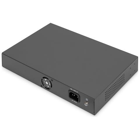 Switch PoE Fast Ethernet a 16 porte, 2 uplink Gigabit (RJ45/SFP) - Foto 2