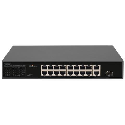 Switch PoE Fast Ethernet a 16 porte, 2 uplink Gigabit (RJ45/SFP) - Foto 4