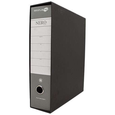 12x Raccoglitore Ad Anelli Per Buste Documenti Nero Grigio Registratore Protocollo - Foto 2