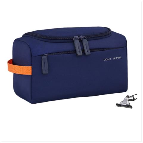 Beauty Case Da Viaggio Medio Per Uomo Navyblue - Foto 1