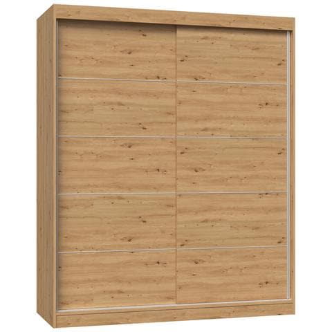 IGA 160 ART C KPL armadio /guardaroba per camera da letto 7 ripiani 2 porta /porte Quercia - Foto 1