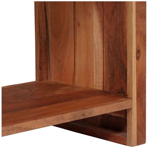Libreria Marrone, Nero 50 x 30 x 40 cm Legno di Acacia Massello - Foto 9