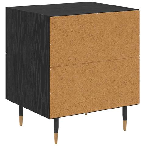 Armadio da Notte 2 pcs Rovere nero 40 x 35 x 47,5 cm - Foto 9