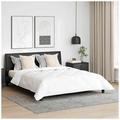 Duvet Invernale 3 pcs Bianco 200 x 220 cm Microfibra - Foto 2