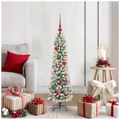 Albero di Natale artificiale con 150 LED Bianco 120 cm - Foto 2