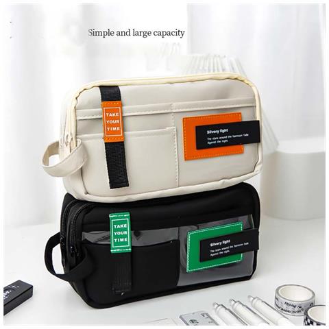 Astuccio Oxford A Doppia Faccia - Grande Capacità, Design Minimalista, Portatile Con Maniglia - Foto 4