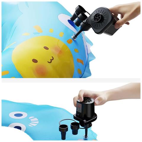 Pompa D'aria Elettrica Portatile Da 50w Per Gonfiaggio E Sgonfiaggio - Foto 5