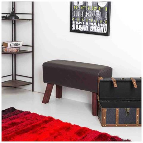 Sgabello Imbottito Marrone 72x30x47h - Foto 2