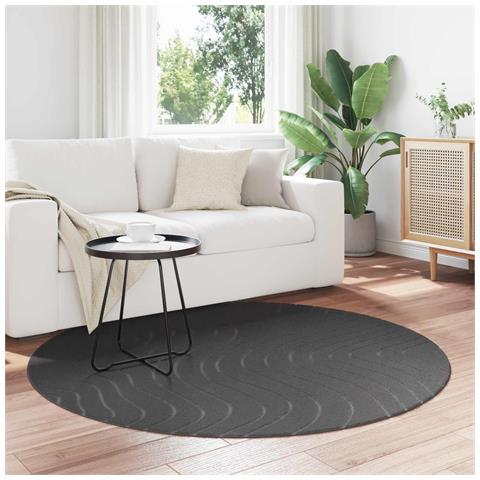 Tappeti per area Rotondo HUARTE Antracite Ø 160 CM Poliestere - Foto 2
