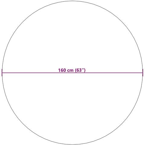 Tappeti per area Rotondo HUARTE Antracite Ø 160 CM Poliestere - Foto 8