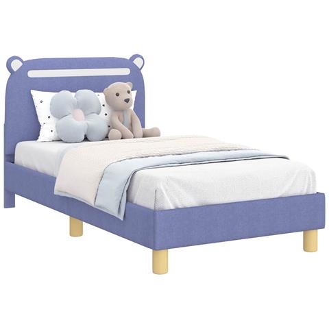Struttura letto bambini con testata Blu jeans 80 x 160 cm - Foto 1