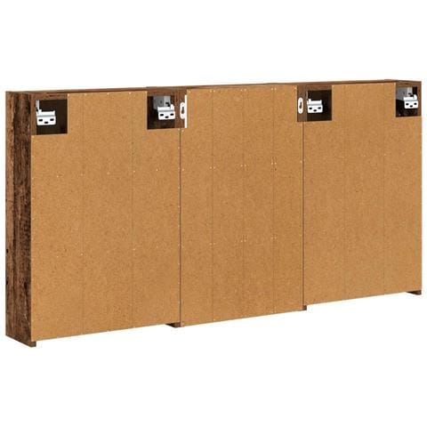 Set di Armadi da Bagno con lo scaffale 3 pcs 126 x 16 x 62.5 cm - Foto 9