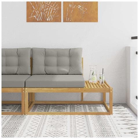 Divano da Esterno Bianco 115 x 83 x 73 cm Poliestere - Foto 2