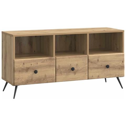 Mobile TV con cassetto Rovere Artigianale 102 x 34,5 x 50 cm - Foto 1