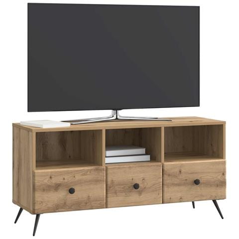 Mobile TV con cassetto Rovere Artigianale 102 x 34,5 x 50 cm - Foto 2