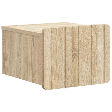 Mobiletto da notte a muro Rovere Sonoma 33 x 34,5 x 24 cm - Foto 1