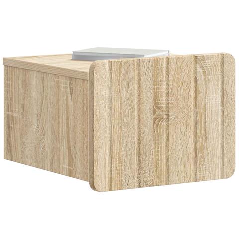 Mobiletto da notte a muro Rovere Sonoma 33 x 34,5 x 24 cm - Foto 2