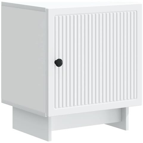 Armadio da Notte Bianco 43 x 34,5 x 50 cm Legno ingegnerizzato - Foto 1