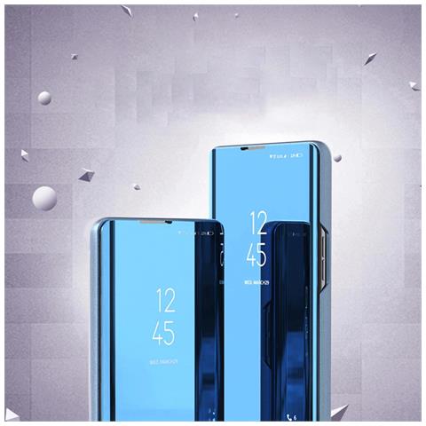 Clear View Case, Custodia Per Xiaomi 12t Pro / Xiaomi 12t, Cover Pieghevole Nera - Foto 1