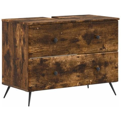 Set di armadietti da bagno in 3 pezzi BREDA Rovere Fumo - Foto 10